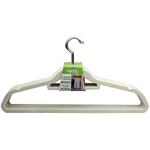 Cabide Veludo Bege C/10 Unidades Kit