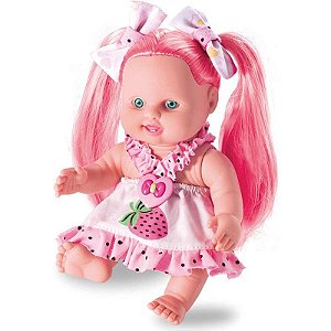 Boneca Lindinha Color Com 2 Lacinhos