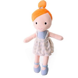 Pelucia Boneca Mari Ruiva 35cm