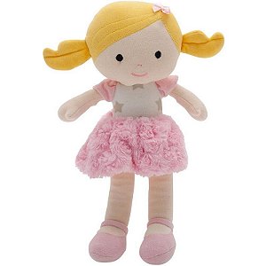 Pelúcia Boneca Malu Loira 35cm