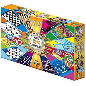 Jogo De Tabuleiro 12 Em 1 Clube Do Jogo