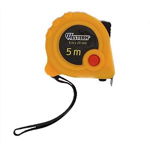Trena 5m X 25mm Amarela Com 2 Travas