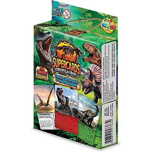 Jogo De Cartas Supercards Dinossauros - 55 Cartas
