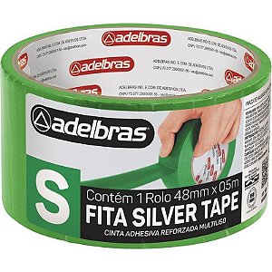 Fita De Alta Resistência Silver Tape Verde 48mm X 5m