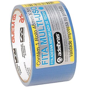 Fita De Alta Resistência Silver Tape Azul 48mm X 5m