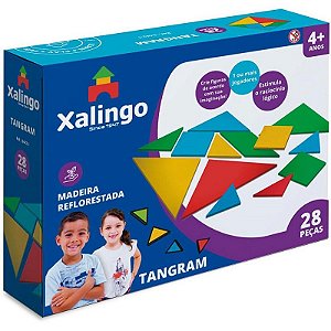 Brinquedo Pedagógico Tangram 28 Peças