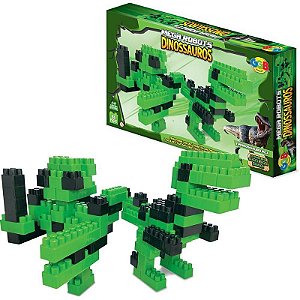 Brinquedo Para Montar Blocos Mega Robots Tiranossauro Rex