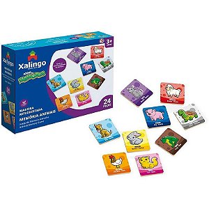 Jogo Da Memória Animais 24 Peças