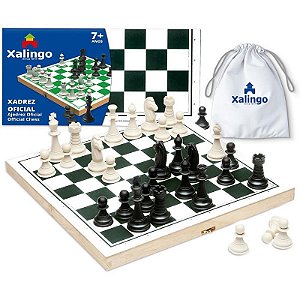 Jogo De Xadrez Oficial 40x40cm