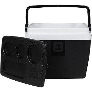 Caixa Térmica Bel 12l Com Alça Ergonomica E Suporte Para Copos