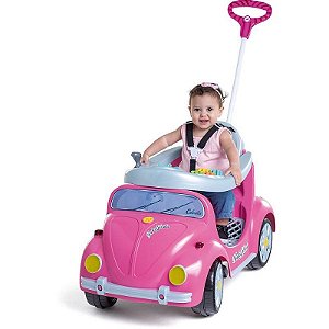 Veículo Para Bebê 1300 Fouks Rosa Com Som