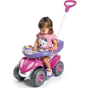 Veículo Para Bebê Super Flower Feminino Completo