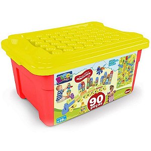 Brinquedo Para Montar Super Caixa Divertida Iii 90 Peças