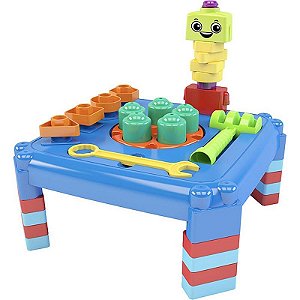Brinquedo Bancada Do Mecânico Blocolândia 36 Peças