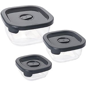 Pote Plástico Conj. 3 Potes Encaixáveis C/va Kit (7899808822371)