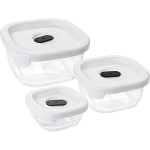 Pote Plástico Conj. 3 Potes Encaixáveis C/va Kit (7899808822357)