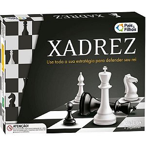Jogo De Xadrez Rei Tamanho Real 5,4cm Com Tabuleiro