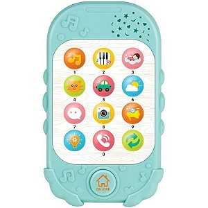 Brinquedo Para Bebê Baby Fone Celular Com Som E Luz