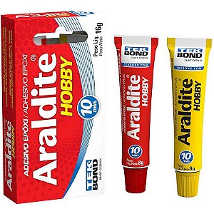 Cola De Alta Resistência Araldite Hobby 16g - Caixa Com 6