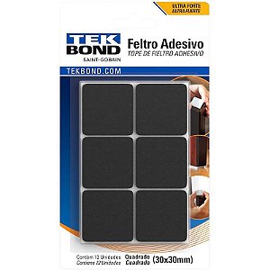 Anti-impacto E Segurança Feltro Adesivo Quadrado 30mm Pacote Com 12