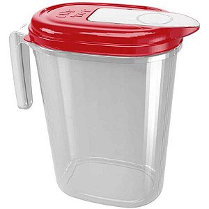 Garrafa Plástica Jarra Flip Top Com Tampa 2l Vm