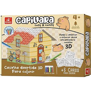 Brinquedo Para Colorir Capivara Casinha