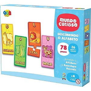 Brinquedo Educativo Descobrindo O Alfabeto 78 Peças