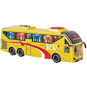 Carrinho Travel Driver Bus Amarelo
