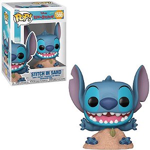 Boneco Funko Pop Lilo E Stitch Na Areia Com Castelo  Disney