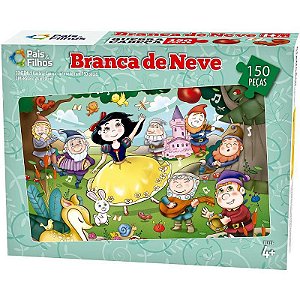 Quebra-cabeça Cartonado Branca De Neve 150 Peças