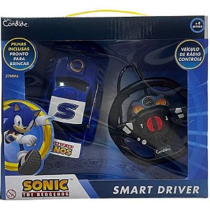Carrinho Controle Remoto Sonic Smart Driver 3 Funções Com Pilha