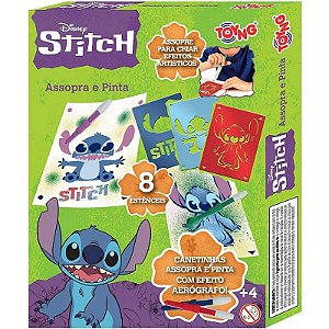 Brinquedo Stitch Assopra Pens Para Pintar