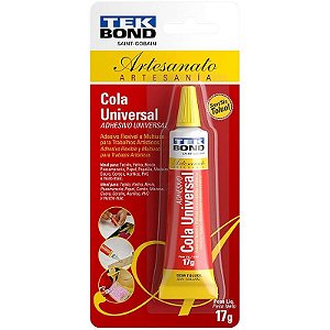 Cola De Alta Resistência Universal Artesanato 17g - Caixa Com 12
