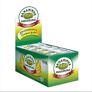 Doce Bananinha Tradicional 36g - Pacote Com 20 Unidades