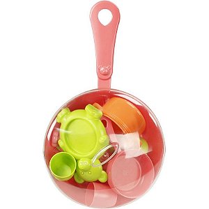 Brincando De Casinha: Frigideira Com Acessórios - Kit De Cozinha Infantil