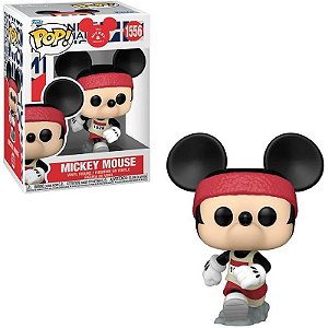 Boneco Funko Pop Mickey Mouse Com Roupa De Corrida Disney