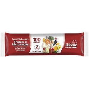 Saco Plástico Em Bobina 18x35cm 2l Para Freezer E Micro-ondas - Rolo Com 100 Unidades