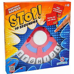 Jogo Diverso Stop 10 Segundos Com Roleta Polibrinq
