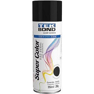Tinta Spray Fosco Preto 350ml/250g