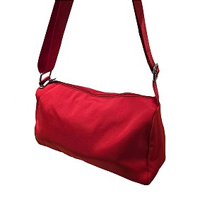 Bolsa Lateral Alça Grossa Transversal Casual  Cor:vermelho