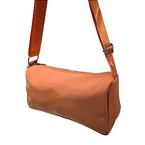 Bolsa Lateral Alça Grossa Transversal Casual Cor:salmão