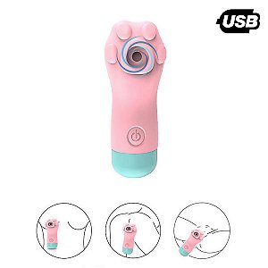 Vibrador Patinha Estimuladora Clitóris Sugar Pulsação  Usb