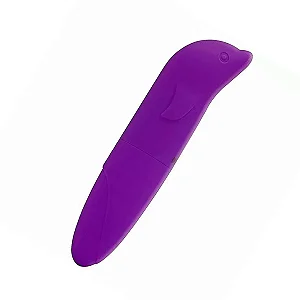 Vibrador Golfinho  Mini Ponto G Aveludado Cor: Lilás