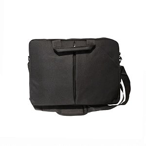 Bolsa Transversal Notebook Pasta Resistente Lisa Cor:preto