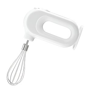 Mini Batedor Ovo Bolo Chantilly Mixer 2 Em 1 Usb Cor:branco