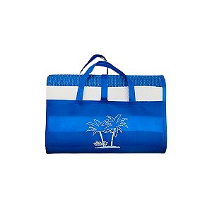 Bolsa E Esteira De Praia Impermeável - Azul