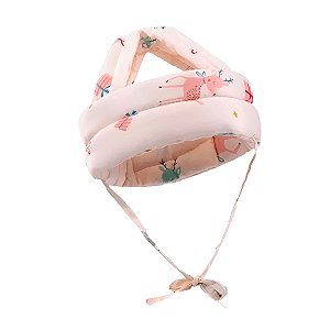 Capacete Protetor Infantil Segurança Ajustável Cor:rosa