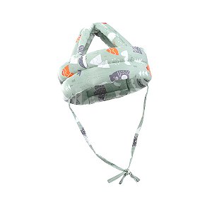 Capacete Protetor Infantil Segurança Ajustável Cor:verde