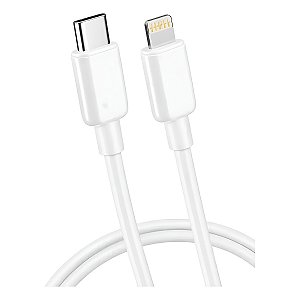 Cabo Carregador Usb Tipo C Lightning Branco