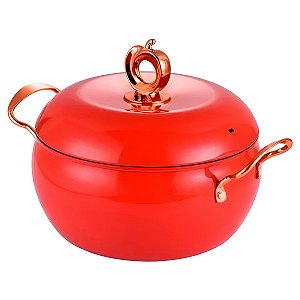 Panela Antiaderente Cozinha Formato Maçã Cor:vermelho